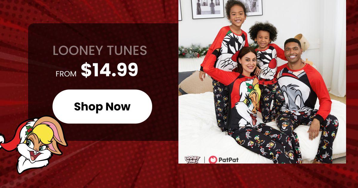 Christmas Family Matching Allover Xmas Tree & Car Print Long-sleeve Pajamas Sets (Flame Resistant)